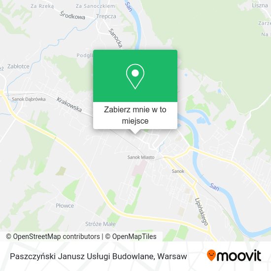 Mapa Paszczyński Janusz Usługi Budowlane