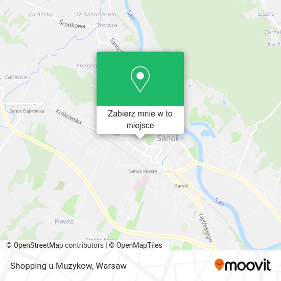 Mapa Shopping u Muzykow