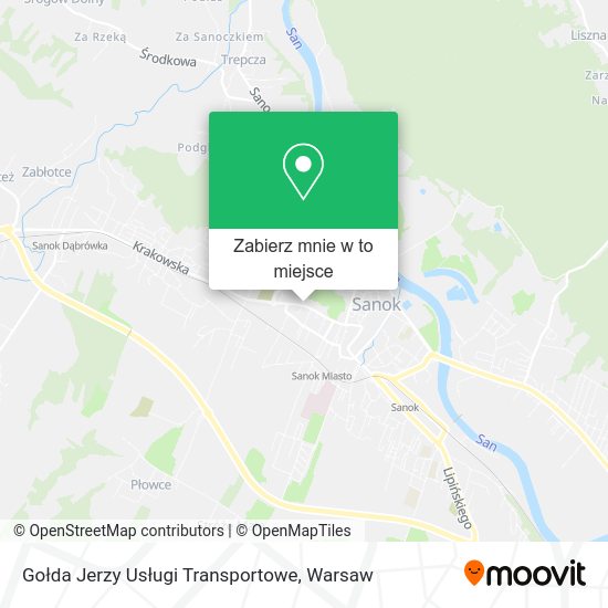 Mapa Gołda Jerzy Usługi Transportowe