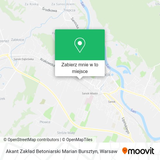 Mapa Akant Zakład Betoniarski Marian Bursztyn