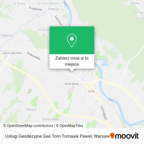 Mapa Usługi Geodezyjne Geo Tom Tomasik Paweł