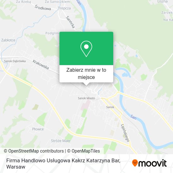 Mapa Firma Handlowo Usługowa Kakrz Katarzyna Bar