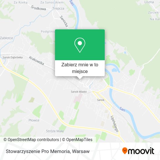 Mapa Stowarzyszenie Pro Memoria