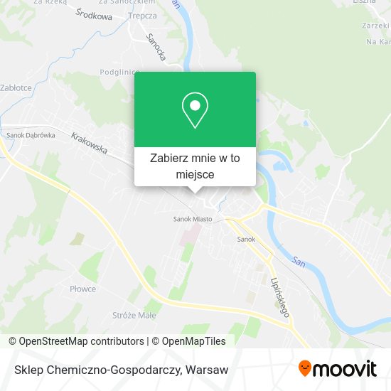 Mapa Sklep Chemiczno-Gospodarczy