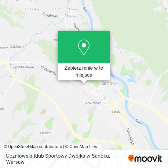 Mapa Uczniowski Klub Sportowy Dwójka w Sanoku