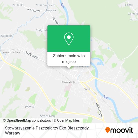 Mapa Stowarzyszenie Pszczelarzy Eko-Bieszczady