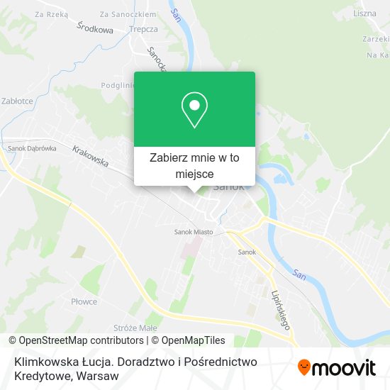 Mapa Klimkowska Łucja. Doradztwo i Pośrednictwo Kredytowe