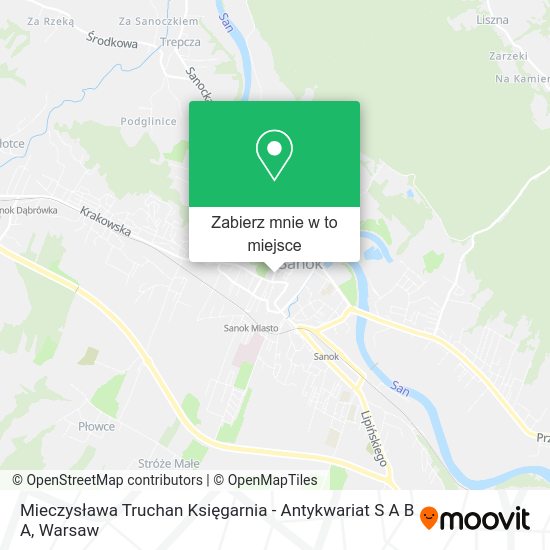 Mapa Mieczysława Truchan Księgarnia - Antykwariat S A B A