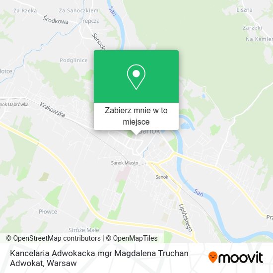 Mapa Kancelaria Adwokacka mgr Magdalena Truchan Adwokat