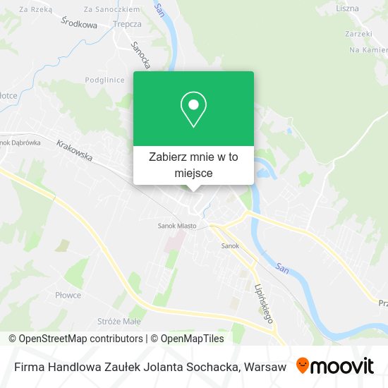 Mapa Firma Handlowa Zaułek Jolanta Sochacka