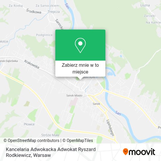 Mapa Kancelaria Adwokacka Adwokat Ryszard Rodkiewicz