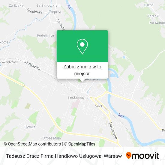 Mapa Tadeusz Dracz Firma Handlowo Uslugowa