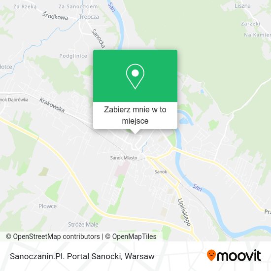 Mapa Sanoczanin.Pl. Portal Sanocki