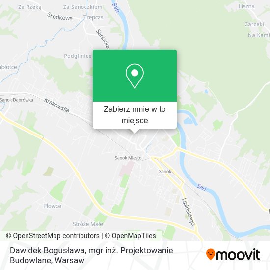 Mapa Dawidek Bogusława, mgr inż. Projektowanie Budowlane