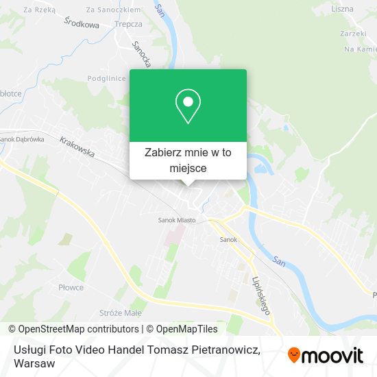 Mapa Usługi Foto Video Handel Tomasz Pietranowicz