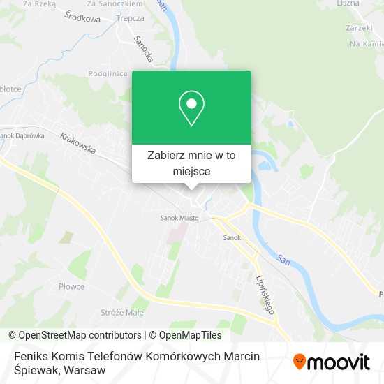 Mapa Feniks Komis Telefonów Komórkowych Marcin Śpiewak