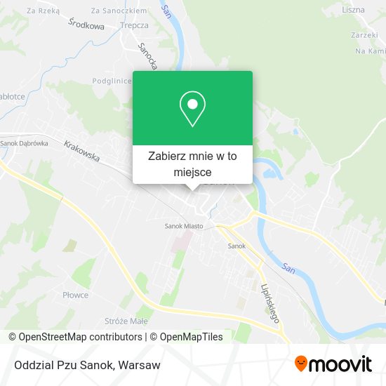 Mapa Oddzial Pzu Sanok