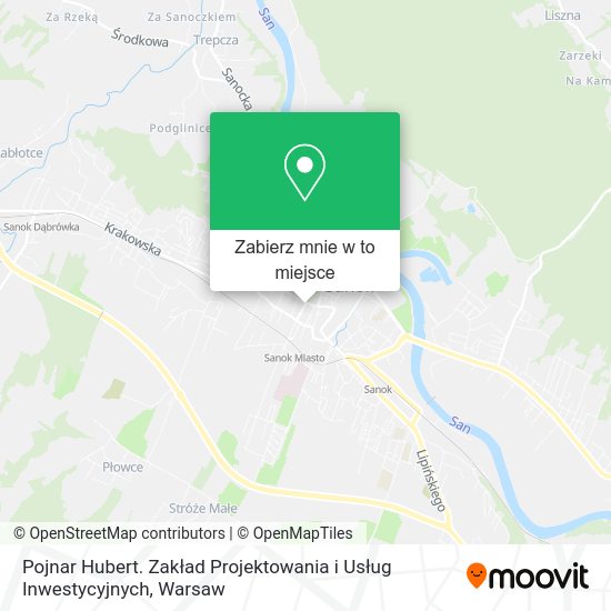 Mapa Pojnar Hubert. Zakład Projektowania i Usług Inwestycyjnych