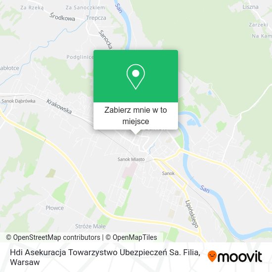 Mapa Hdi Asekuracja Towarzystwo Ubezpieczeń Sa. Filia