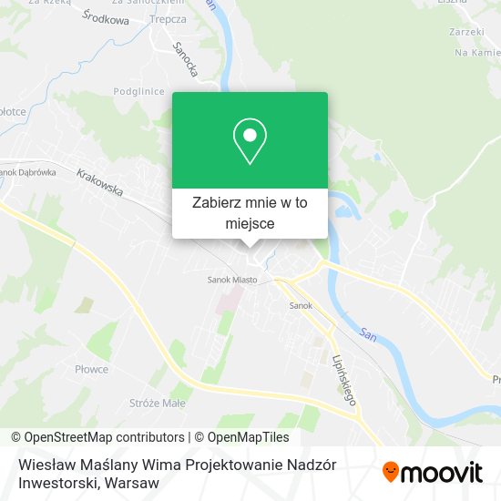 Mapa Wiesław Maślany Wima Projektowanie Nadzór Inwestorski