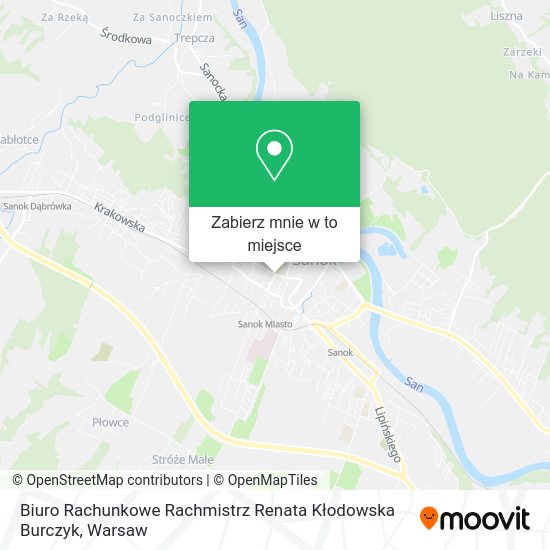 Mapa Biuro Rachunkowe Rachmistrz Renata Kłodowska Burczyk