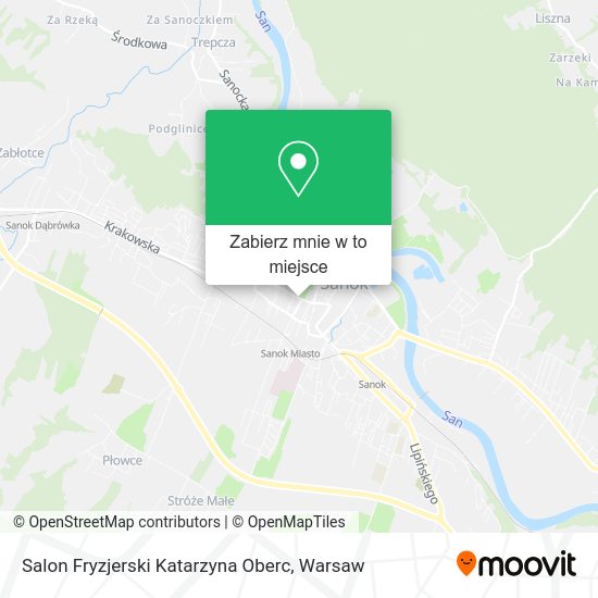 Mapa Salon Fryzjerski Katarzyna Oberc