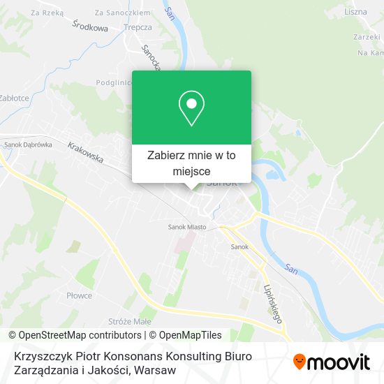 Mapa Krzyszczyk Piotr Konsonans Konsulting Biuro Zarządzania i Jakości