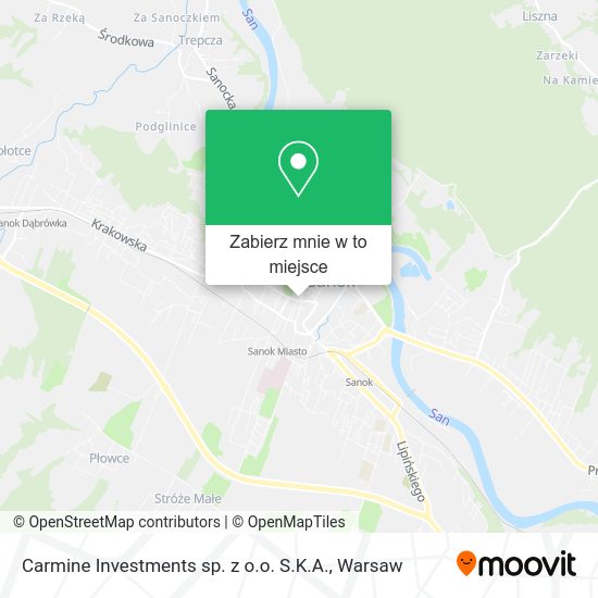 Mapa Carmine Investments sp. z o.o. S.K.A.