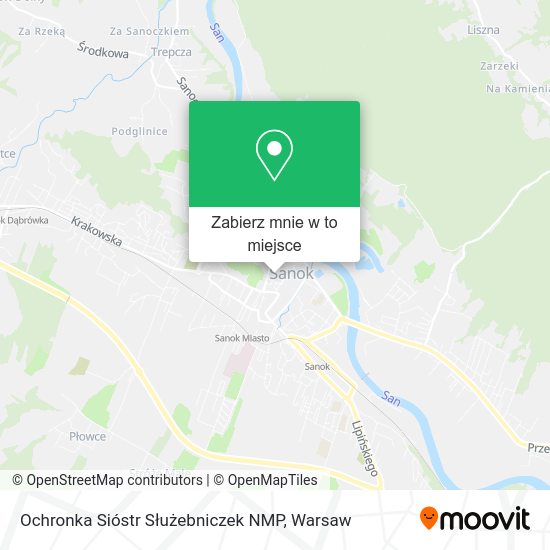 Mapa Ochronka Sióstr Służebniczek NMP