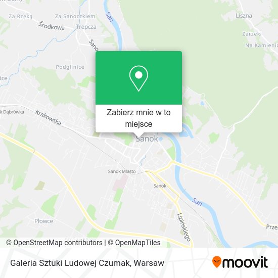 Mapa Galeria Sztuki Ludowej Czumak