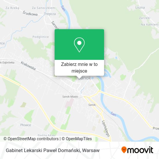 Mapa Gabinet Lekarski Paweł Domański