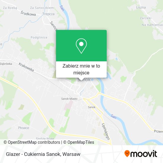 Mapa Glazer - Cukiernia Sanok