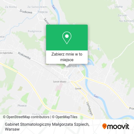 Mapa Gabinet Stomatologiczny Małgorzata Szpiech