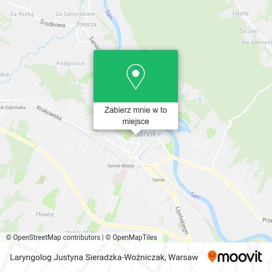 Mapa Laryngolog Justyna Sieradzka-Woźniczak