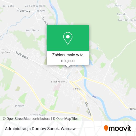 Mapa Administracja Domów Sanok