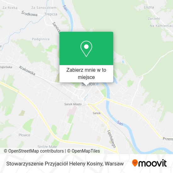 Mapa Stowarzyszenie Przyjaciół Heleny Kosiny