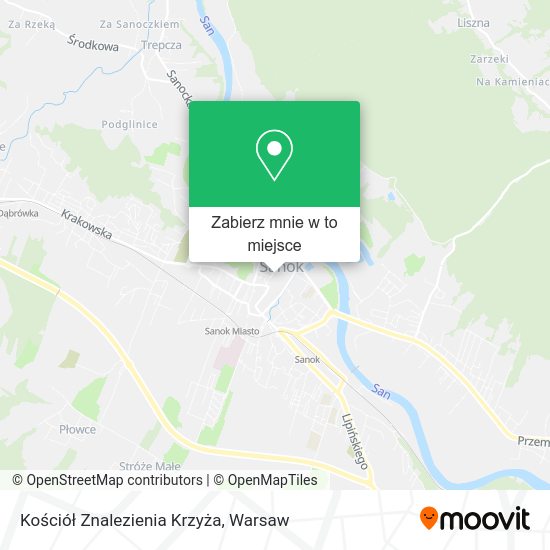 Mapa Kościół Znalezienia Krzyża