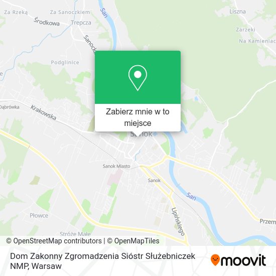 Mapa Dom Zakonny Zgromadzenia Sióstr Służebniczek NMP