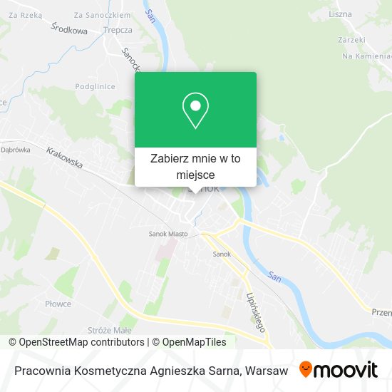 Mapa Pracownia Kosmetyczna Agnieszka Sarna