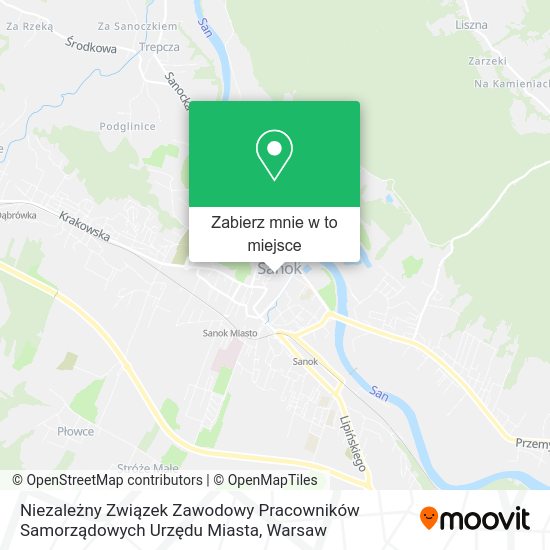 Mapa Niezależny Związek Zawodowy Pracowników Samorządowych Urzędu Miasta