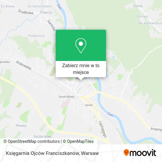 Mapa Księgarnia Ojców Franciszkanów