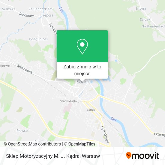 Mapa Sklep Motoryzacyjny M. J. Kądra