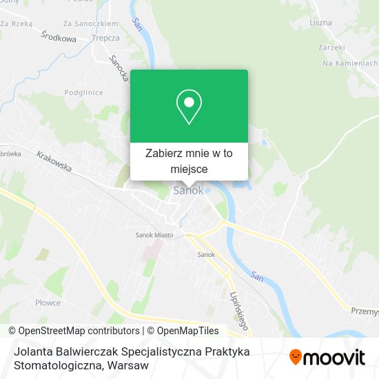 Mapa Jolanta Balwierczak Specjalistyczna Praktyka Stomatologiczna