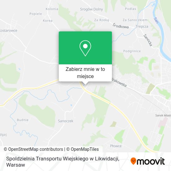 Mapa Spoldzielnia Transportu Wiejskiego w Likwidacji