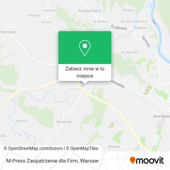 Mapa M-Press Zaopatrzenie dla Firm