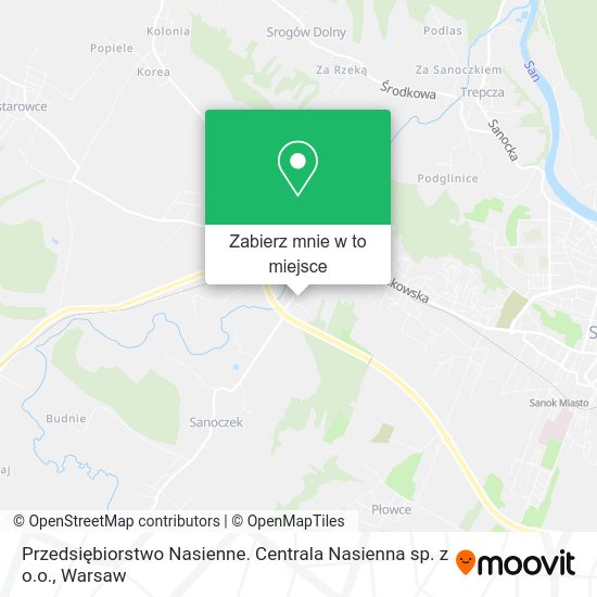 Mapa Przedsiębiorstwo Nasienne. Centrala Nasienna sp. z o.o.