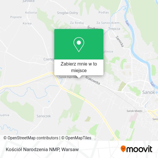 Mapa Kościół Narodzenia NMP