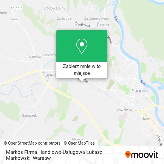 Mapa Markos Firma Handlowo-Usługowa Łukasz Markowski