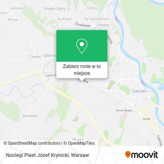 Mapa Noclegi Piast Józef Krynicki