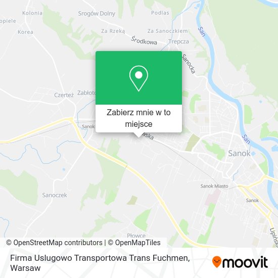 Mapa Firma Uslugowo Transportowa Trans Fuchmen